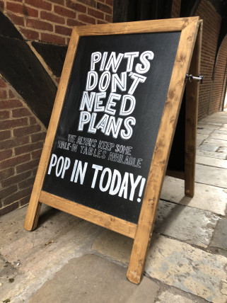  Photo titled 'Pints don't need plans'